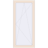 Pricing Tilt-and-Turn 950x2100 mm REHAU OPTIMUM EURO-DESIGN 70 CREAME_WHITE_50L-2 two-sided