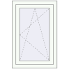 Pricing Tilt-and-Turn 600x900 mm REHAU OPTIMUM EURO-DESIGN 70 RAL 9016 Traffic white two-sided
