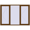 Pricing Tilt-and-Turn 2070x1450 mm REHAU BRILLANT DESIGN WALNUT external