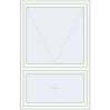 Pricing Tilt-and-Turn 1100x1700 mm REHAU BRILLANT DESIGN RAL 9016 Traffic white two-sided