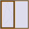 Pricing Tilt-and-Turn 2000x2000 mm REHAU OPTIMUM EURO-DESIGN 70 GOLDEN OAK external