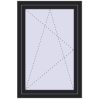 Pricing Tilt-and-Turn 800x1200 mm REHAU ENERGY-SAVING SYNEGO MD BLACK_ULTI-MATT external