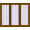 Pricing Tilt-and-Turn 1750x1380 mm REHAU ENERGY-SAVING SYNEGO MD GOLDEN OAK external