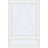 Pricing Tilt-and-Turn 1000x1500 mm REHAU OPTIMUM EURO-DESIGN 70 RAL 9016 Traffic white two-sided