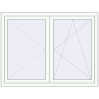 Pricing Tilt-and-Turn 1450x1100 mm REHAU BRILLANT DESIGN RAL 9016 Traffic white two-sided