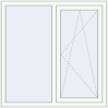 Pricing Tilt-and-Turn 1200x1200 mm REHAU OPTIMUM EURO-DESIGN 70 RAL 9016 Traffic white two-sided