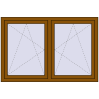 Pricing Tilt-and-Turn 1500x1000 mm REHAU OPTIMUM EURO-DESIGN 70 GOLDEN OAK external