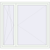 Pricing Tilt-and-Turn 1600x1500 mm REHAU ENERGY-SAVING SYNEGO MD RAL 9016 Traffic white two-sided
