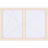 Pricing Tilt-and-Turn 2100x1450 mm REHAU OPTIMUM EURO-DESIGN 70 CREAME_WHITE_50L-2 two-sided
