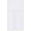 Pricing Tilt-and-Turn 1240x2330 mm REHAU OPTIMUM EURO-DESIGN 70 RAL 9016 Traffic white two-sided