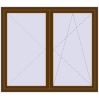Pricing Tilt-and-Turn 1600x1400 mm REHAU ENERGY-SAVING SYNEGO MD WALNUT external