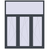 Pricing Tilt-and-Turn 1650x2000 mm REHAU OPTIMUM EURO-DESIGN 70 ANTHRACITE_GREY_STRUKTURAL external