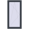 Pricing Tilt-and-Turn 800x1600 mm REHAU OPTIMUM EURO-DESIGN 70 ANTHRACITE_GREY_STRUKTURAL two-sided