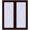Ustalenie cen Okna skrzydłowe 1395x1565 mm REHAU ENERGY-SAVING SYNEGO MD CHOCOLATE_BROWN dwustronny