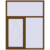 Pricing Tilt-and-Turn 1455x1850 mm REHAU ENERGY-SAVING SYNEGO MD WALNUT external