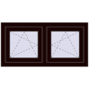 Ustalenie cen Okna skrzydłowe 990x500 mm REHAU OPTIMUM EURO-DESIGN 70 CHOCOLATE_BROWN dwustronny