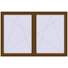Pricing Tilt-and-Turn 2100x1430 mm REHAU OPTIMUM EURO-DESIGN 70 WALNUT external