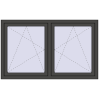Ustalenie cen Okna skrzydłowe 1575x965 mm REHAU ENERGY-SAVING SYNEGO MD BASALT_GREY dwustronny