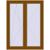 Pricing Tilt-and-Turn 1200x1600 mm REHAU OPTIMUM EURO-DESIGN 70 GOLDEN OAK external