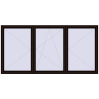 Pricing Tilt-and-Turn 3000x1500 mm REHAU OPTIMUM EURO-DESIGN 70 BLACK_BROWN external