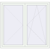 Pricing Tilt-and-Turn 1580x1480 mm REHAU OPTIMUM EURO-DESIGN 70 RAL 9016 Traffic white two-sided
