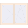 Pricing Tilt-and-Turn 1800x1400 mm REHAU OPTIMUM EURO-DESIGN 70 CREAME_WHITE_50L-2 two-sided