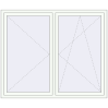 Pricing Tilt-and-Turn 1800x1500 mm REHAU OPTIMUM EURO-DESIGN 70 RAL 9016 Traffic white two-sided