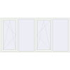 Pricing Tilt-and-Turn 2800x1400 mm REHAU OPTIMUM EURO-DESIGN 70 RAL 9016 Traffic white two-sided