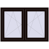 Ustalenie cen Okna skrzydłowe 1260x920 mm REHAU ENERGY-SAVING SYNEGO MD BLACK_BROWN zewnętrzny