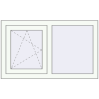 Pricing Tilt-and-Turn 1000x600 mm REHAU OPTIMUM EURO-DESIGN 70 RAL 9016 Traffic white two-sided