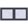 Pricing Tilt-and-Turn 1500x700 mm REHAU ENERGY-SAVING SYNEGO MD ANTHRACITE_GREY_STRUKTURAL external
