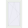 Pricing Tilt-and-Turn 900x1500 mm REHAU ENERGY-SAVING SYNEGO MD RAL 9016 Traffic white two-sided
