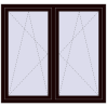 Ustalenie cen Okna skrzydłowe 1470x1370 mm REHAU ENERGY-SAVING SYNEGO MD CHOCOLATE_BROWN zewnętrzny