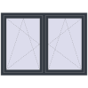 Ustalenie cen Okna skrzydłowe 1575x1145 mm REHAU ENERGY-SAVING SYNEGO MD ANTHRACITE_GREY_STRUKTURAL dwustronny