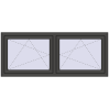 Ustalenie cen Okna skrzydłowe 1680x680 mm REHAU ENERGY-SAVING SYNEGO MD BASALT_GREY dwustronny