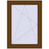 Pricing Tilt-and-Turn 800x1100 mm REHAU OPTIMUM EURO-DESIGN 70 WALNUT external