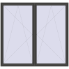 Pricing Tilt-and-Turn 2500x2350 mm REHAU ENERGY-SAVING SYNEGO MD BASALT_GREY two-sided