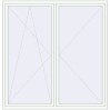 Pricing Tilt-and-Turn 2100x2170 mm REHAU ENERGY-SAVING SYNEGO MD RAL 9016 Traffic white two-sided