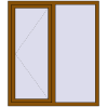 Pricing Tilt-and-Turn 1300x1500 mm REHAU OPTIMUM EURO-DESIGN 70 GOLDEN OAK two-sided