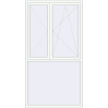 Pricing Tilt-and-Turn 1400x2600 mm REHAU ENERGY-SAVING SYNEGO MD RAL 9016 Traffic white two-sided