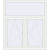Pricing Tilt-and-Turn 1300x1500 mm REHAU ENERGY-SAVING SYNEGO MD RAL 9016 Traffic white two-sided