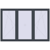 Pricing Tilt-and-Turn 2400x1600 mm REHAU OPTIMUM EURO-DESIGN 70 ANTHRACITE_GREY_STRUKTURAL two-sided