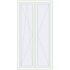 Pricing Tilt-and-Turn 1100x2170 mm REHAU ENERGY-SAVING SYNEGO MD RAL 9016 Traffic white two-sided