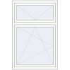 Pricing Tilt-and-Turn 1000x1500 mm REHAU BRILLANT DESIGN RAL 9016 Traffic white two-sided