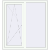 Pricing Tilt-and-Turn 1100x1200 mm REHAU OPTIMUM EURO-DESIGN 70 RAL 9016 Traffic white two-sided