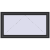 Pricing Tilt-and-Turn 1500x800 mm REHAU OPTIMUM EURO-DESIGN 70 ANTHRACITE_GREY_GLATT two-sided