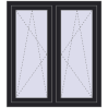 Ustalenie cen Okna skrzydłowe 1080x1175 mm REHAU ENERGY-SAVING SYNEGO MD BLACK_ULTI-MATT zewnętrzny