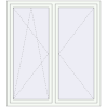 Pricing Tilt-and-Turn 1450x1620 mm REHAU OPTIMUM EURO-DESIGN 70 RAL 9016 Traffic white two-sided