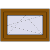Pricing Tilt-and-Turn 770x500 mm REHAU OPTIMUM EURO-DESIGN 70 GOLDEN OAK two-sided