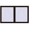 Pricing Tilt-and-Turn 2280x1380 mm REHAU OPTIMUM EURO-DESIGN 70 BLACK_BROWN two-sided